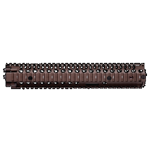 Daniel Defense 0100408001 M4A1 RIS II Handguard 12.25" 2-Piece, Free-Floating Style Made of 6061-T6 Aluminum with Flat Dark Earth Anodized Finish & Picatinny Rail for AR-15