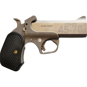 Bond Arms Bond Arms BACY Cyclops Thumper 50 AE 1rd Shot 4.25" Black/SS Barrel, Black Rough & Tumble Frame, Black B6 Resin Grips - $465.28 at Shooting Surplus