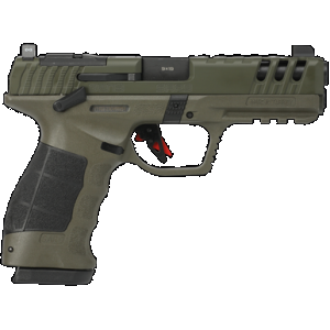 SAR USA SAR9G3OD SAR9 Gen3 Full Size Frame 9mm Luger 17+1 4.40" Black Steel Barrel, OD Green Cerakote Serrated Steel Slide, OD Green Cerakote Polymer Frame w/Picatinny Rail, Black Polymer Grip