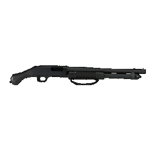 Mossberg 50639 590 Shockwave 12 Gauge 6+1 3" 18.50" Barrel, Blued Metal Finish, Drilled & Tapped Receiver, Dual Extractors, Corncob Forend w/Strap, Raptor Birdshead Grip Stock