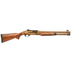 Gforce Arms Gatlander 12GA, 18.5in. Barrel, 5rd, Wood Stock & Forend - Bronze (GFSAS12BW)