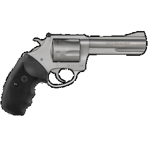 CHARTER Arms 79942 Pitbull Large 9mm Luger 5 Shot 4.20" Matte Stainless Steel Barrel, Cylinder & Frame W/black Finger Grooved Rubber Grip