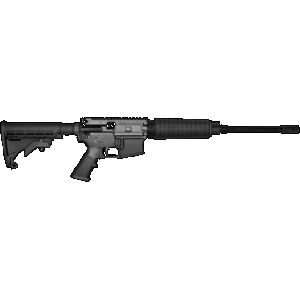 Del-Ton Echo 316L Forged Aluminum AR15 Rifle - Black | 5.56NATO | 16" Light Profile Barrel | Carbine Handguard | M4 Stock| A2 Flash Hider | Optic Ready