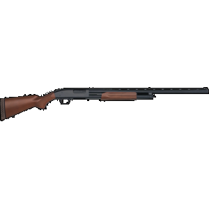 Mossberg 500 Hunting All Purpose Field 12GA, 28in. Barrel, 5rd, Wood Stock & Forend - Black (50120)