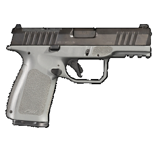 Rost Martin RM1CGRYOS RM1C Compact Frame 9mm Luger 15+1/17+1 4" Black Steel Barrel, Black Tenifer Optic Ready/Serrated Steel Slide, Stone Gray Polymer Frame w/Picatinny Rail, RGT Grip, Ambidextrous