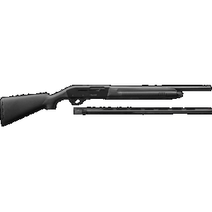 Akkar Churchill 220 Combo 20GA, 18.5in. Barrel, 5rd, Incl. 26" Vented Rib Barrel - Black (111225)