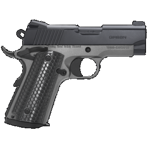 Girsan 392052 MC1911 SC Untouchable Sub-Compact Frame 45 ACP 6+1 3.40" Black Steel Barrel, Black Serrated Steel Slide, Stainless Frame w/Beavertail, Black Polymer Grip