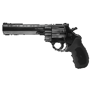 WEIHRAUCH Guns 770134 Windicator 357 Mag 6rd 6" Blued Steel Barrel, Cylinder & Frame, Ramp Front/fixed Rear Sights, Exposed Hammer, Finger Grooved Black Rubber Grip