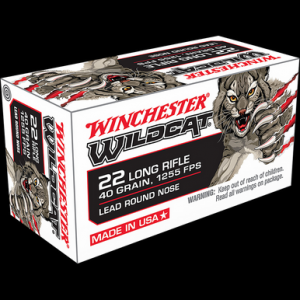 WINCHESTER Ammo Usa Wildcat 22 Long Rifle Lead Round Nose 40 Grain 500 Rounds