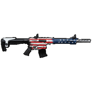 Citadel Boss-25 12GA, 18.75in. Barrel, 5rd, Adj. Comb. Black grip and stock. - US Flag (CBOSS2512USA)