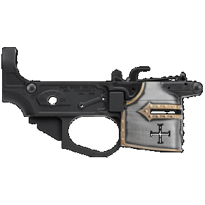 SPIKES Tactical Stlb960pch Rare Breed Crusader 9mm Luger, Black Anodized Aluminum With Painted Front For Ar-platform