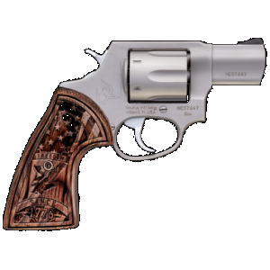 Taurus M605 .357 Magnum 2" 5rd Stainless Engraved Walnut Grip