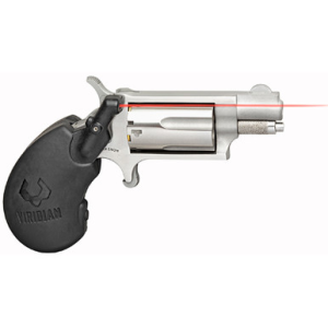 North American Arms 22MSVL Mini-Revolver 22 WMR 5 Shot 1.13" Barrel, Overall Stainless Steel Finish, Black Polymer Grip Includes Viridian Laser