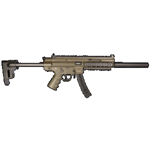 GSG GSG219GERGGSG1622G GSG-16 Full Size 22 LR 22+1 16.25" Black Green Polymer Receiver Black Collapsible w/Storage Compartment Stock Right Hand