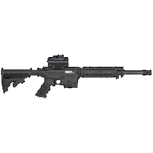 MOSSBERG 37232 715t Flat Top Tactical Full Size 22 Lr 10+1 16.25" Barrel, Blued Metal Finish & A2 Adjustable Black Synthetic Stock Right Hand Includes Red Dot