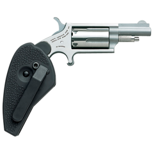 NAA 22MCHG Mini-Revolver Combo 22 LR/22 WMR Stainless 1.63 in. 5rd. Holster Grip