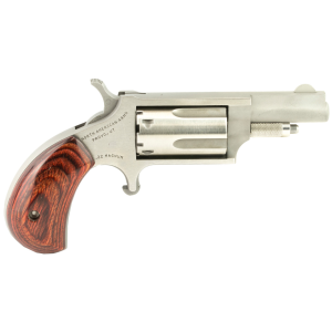 NAA 22MC Mini-Revolver 22 WMR Stainless/Rosewood 1.63 in. 5 rd.