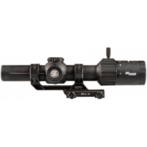 Sig Sauer Electro-Optics SOT61000 Tango-MSR LPVO Black 1-6x24mm, 30mm Tube Illuminated BDC6 Reticle Features Throw Lever & ALPHA-MSR Mount