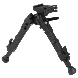 Accu-Tac Accu-Tac BRASQDG204 BR-4 G2 Arca Spec Bipod made of Black Hardcoat Anodized Aluminum with ARCA Style Rail Attachment, Steel Feet & 5.75"-8.25" Vertical Adjustment - $336.26 at Shooting Surplus