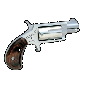NAA 22msc Mini-revolver Combo 22 Lr/.22 Wmr Matte Stainless/wood 1.13 In. 5 Rd.