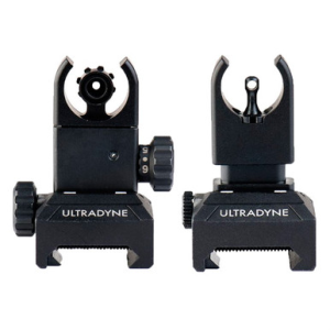 Ultradyne C4 Folding Front & Rear Sight Combo (Picatinny) - Black