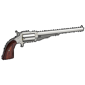 NORTH American Arms 18606 1860 Hogleg *ca Compliant 22 Wmr Caliber With 6" Barrel, 5rd Capacity Cylinder, Overall Stainless Steel Finish & Wood Grip
