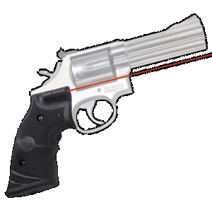 Crimson Trace 011290 LG-308 Lasergrips Black Red Laser Smith & Wesson K & L Frames Round Butt