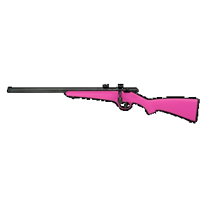 SAVAGE Rascal Flv-sr 22 Lr 16.12in 1rd Pink Synthetic Stock Lh