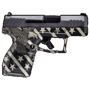 Taurus GX4 EN6 9mm Luger 3.06" 11+1 B&W Eagle/Flag Polymer Micro Compact