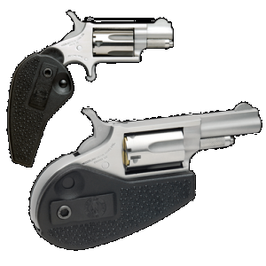 NAA 22MHG Mini-Revolver 22 WMR Stanless/Black 1.63 in. 5 rd. Holster Grip