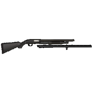 Mossberg Maverick 88 Security/Field Combo 12GA, 18.5in. Barrel, 5rd, Incl. 28" V/R Barrel - Black (31014)