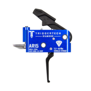 TriggerTech AR0SAB14NNF Diamond Flat Single-Stage 1.5-4.0 lbs Adjustable for AR-15