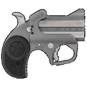 BOND Arms Barn Roughneck 38 Special/357 Mag 2rd Shot 2.50" Stainless Steel Barrel/black Rubber Grips