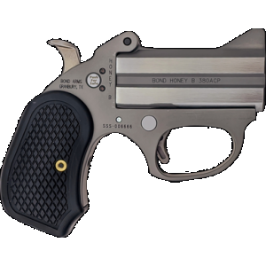 Bond Arms BAHB Honey B 38 Special 2rd Shot 3" Matte Stainless Steel Frame Black Extended B6 Resin Grips