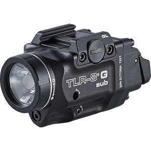 Streamlight Streamlight TLR-8 G Sub Gun Light Green Laser 500 Lumens for Glock 43X - $267.68 at Shooting Surplus