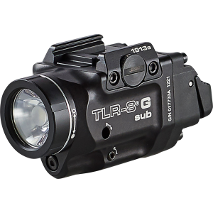 Streamlight Streamlight TLR-8 G Sub Gun Light Green Laser 500 Lumens 1913 Rail - $268.73 at Shooting Surplus