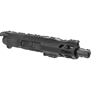 TacFire BU9MM4 Pistol Upper Assembly 9mm Luger 4" Black Nitride Barrel 7075-T6 Aluminum Black Anodized Receiver M-LOK Handguard for AR-Platform