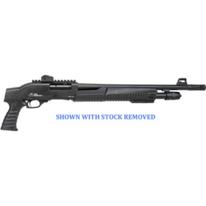 Iver Johnson PAS12 Pistol Grip, 12GA, 18.5in. Barrel, 5rd - Black (PAS12PG RAIL)