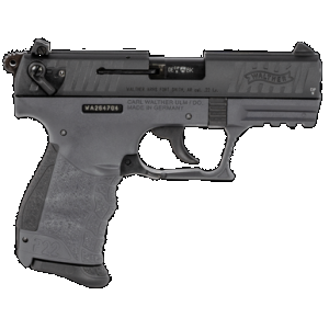 Walther Arms 5120765 P22 Q 22 LR 10+1 3.42" Black Steel/Threaded Barrel, Matte Black Tenifer Serrated/Steel Slide & Tungsten Gray Polymer Frame w/Picatinny Rail, Black Interchangeable Backstrap Grips