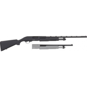 Akkar Churchill 620 Pump 20GA, 18.5in. Barrel, 5rd, Syn. Stock & Forend. Incl. 26" Barrel - Black (111205)