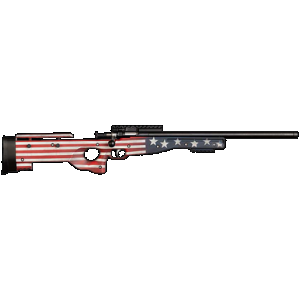 Crickett KSA2150-OG Precision Full Size 22 LR Single Shot 16.10" Blued Threaded Bull Barrel, Blued Crickettinny Rail Steel Receiver, Old Glory Synthetic Adj LOP Stock