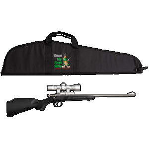 Keystone Crickett Package Rifle 22 LR 16 in. Black S/S with Scope RH