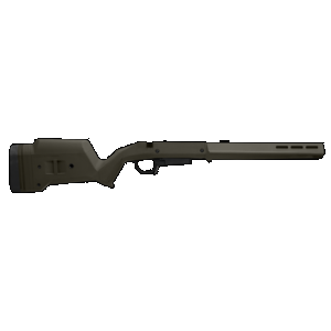 Magpul MAG1207-ODG Hunter American Stock OD Green Adjustable Synthetic Stock with Aluminum Chassis for Short Action Ruger American Right Hand Includes STANAG Mag Well