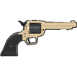 Heritage Mfg SRR22V4 Rough Rider 22 LR 6 Shot 4.75" Sabre Sand Cerakote Steel Barrel, Sabre Sand Cerakote Steel Frame, Black Satin Cylinder, Black Polymer Grip, Hammer/Thumb Safety, Exposed Hammer