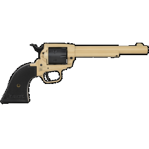 Heritage Mfg SRR22V6 Rough Rider 22 LR 6 Shot, 6.50" Sabre Sand Cerakote Steel Barrel & Frame, Black Satin Cylinder, Black Polymer Grip, Hammer/Thumb Safety, Exposed Hammer