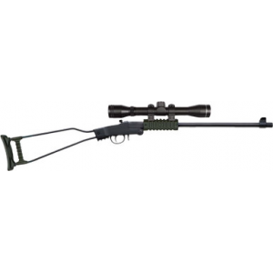 LITTLE Badger 22lr Rifle Black/od Green 16.5in Bbl W/ 4x20 Scope