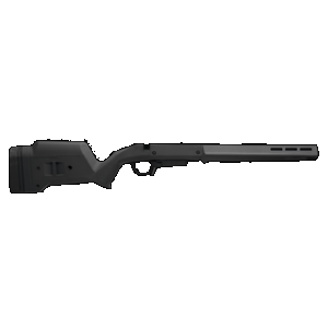 Magpul MAG1207-BLK Hunter American Stock Black Adjustable Synthetic Stock with Aluminum Chassis for Short Action Ruger American Right Hand Includes STANAG Mag Well