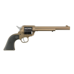 RUGER Wrangler 22 Lr, 7.5in. Barrel, 6rd, Black Checkered Grips - Bronze (npn: 2040)