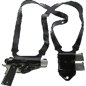 Galco MCII870B Miami Classic II Shoulder System Black Full Grain Leather