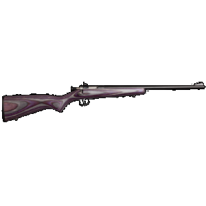 Crickett KSA2228 Youth 22 LR 1rd 16.12" Stainless Steel Barrel, Fixed Front/Adjustable Rear Peep Sights, Purple Laminate Stock w/11.5" LOP, Rebounding Firing Pin Safety